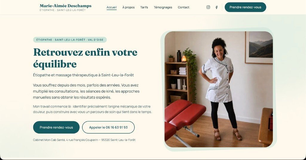 Site de Marie-Aimée Deschamps